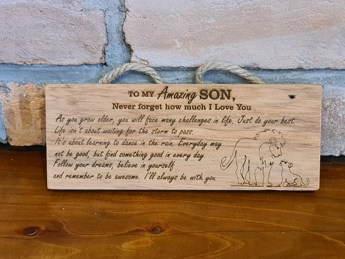 Amazing Son Hanging Plaque