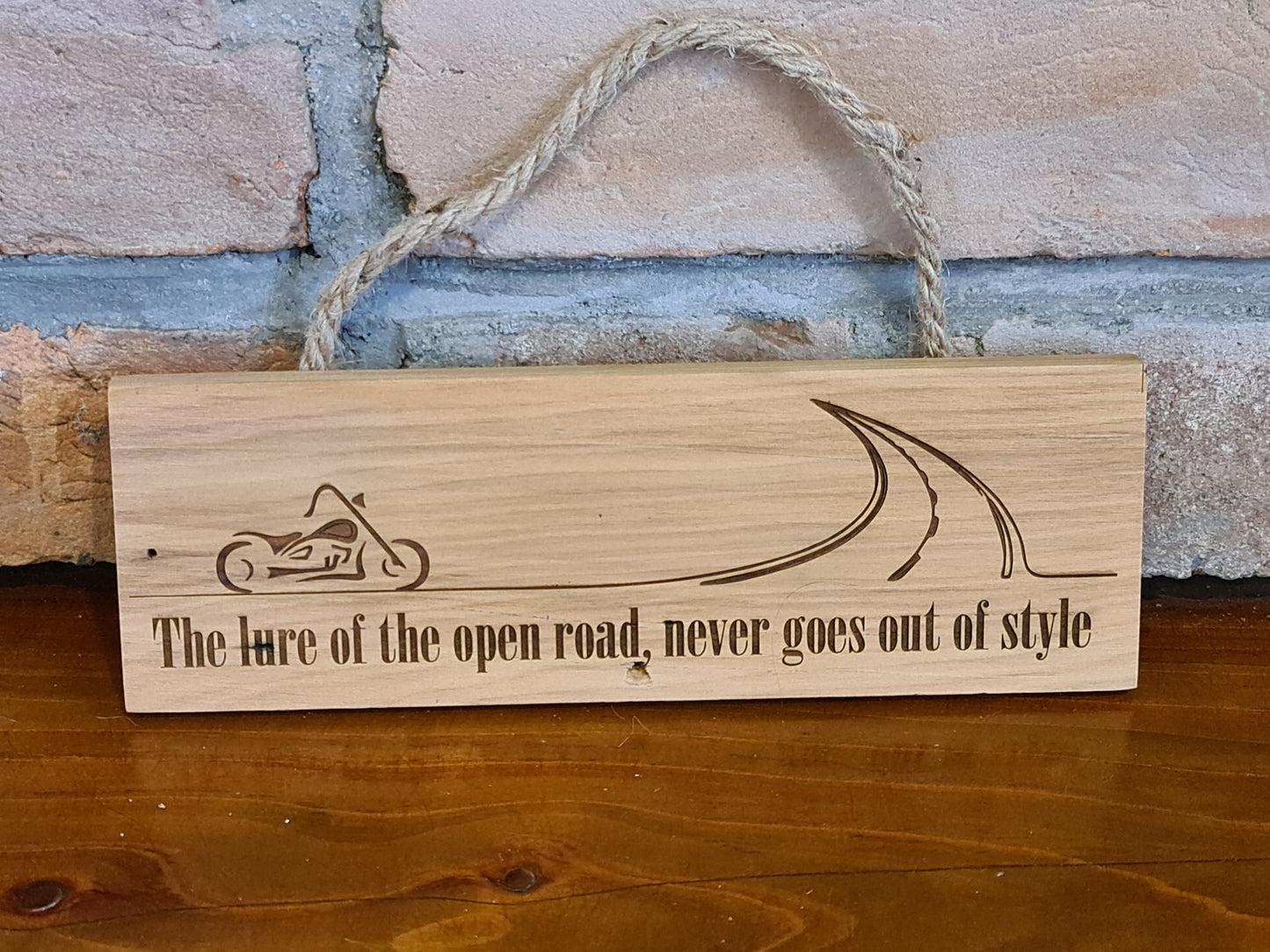 Open Road Hanging Plaque
