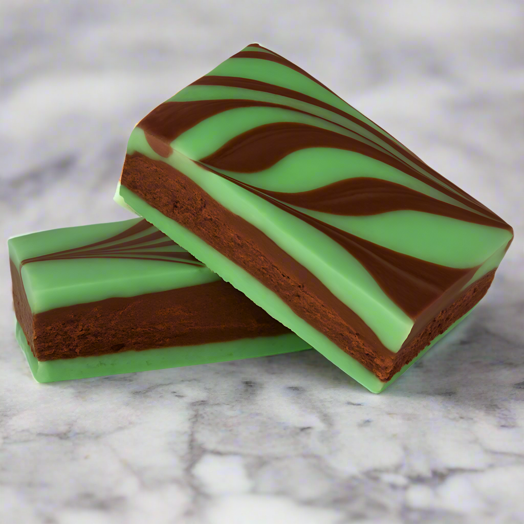 Mint Chocolate Swirl Fudge