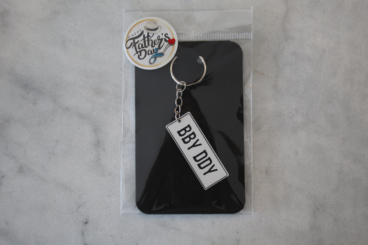 BBY DDY Number Plate Keyring
