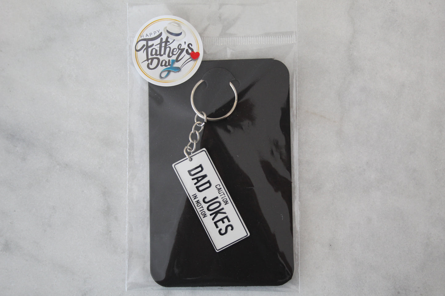 Dad Jokes Number Plate Keyring