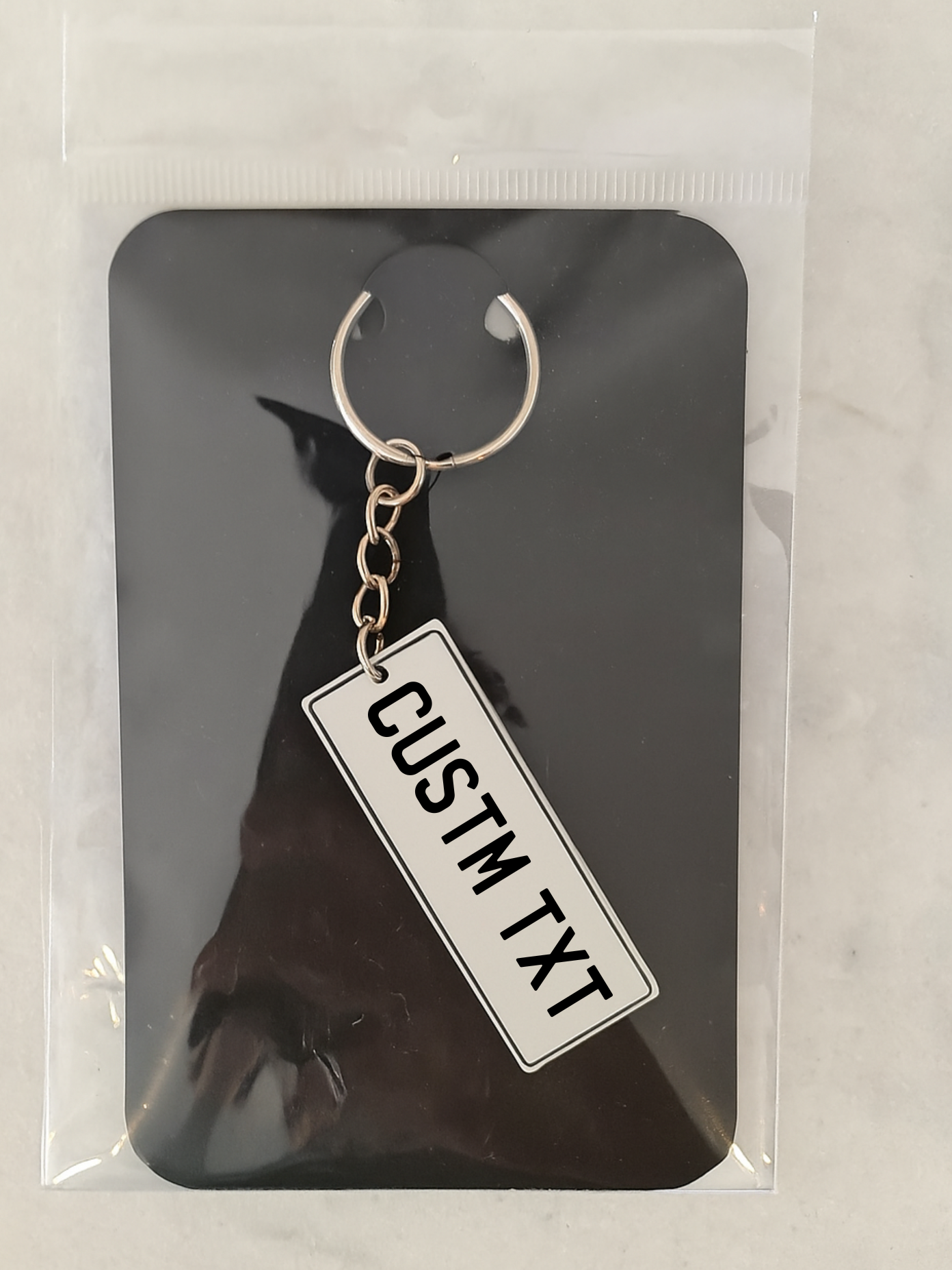 Custom Number Plate Keyring