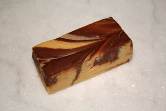 Chocolate Caramel Swirl Fudge