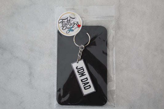 JDM Dad Number Plate Keyring