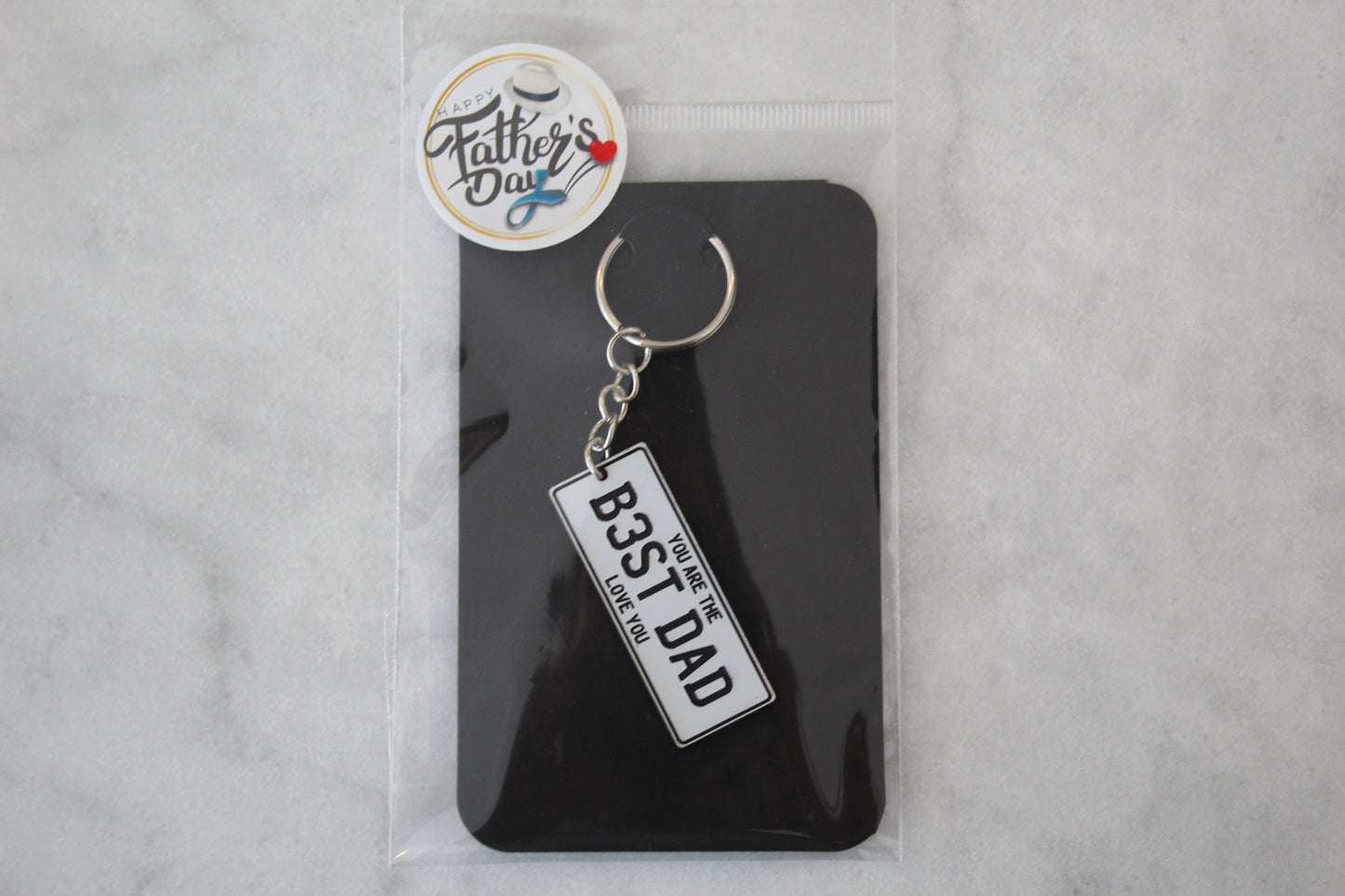 B3ST DAD Number Plate Keyring