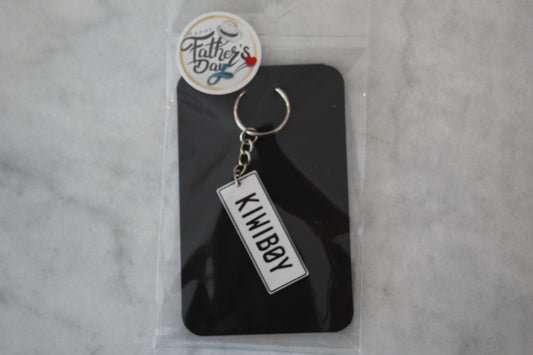KIWIB0Y Number Plate Keyring