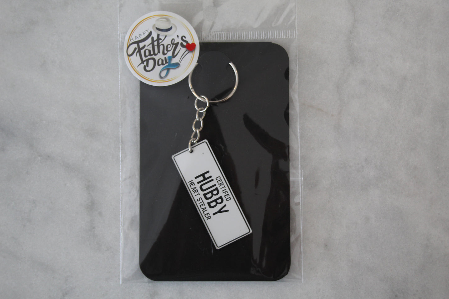 Hubby Number Plate Keyring